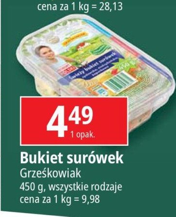 Bukiet surówek porowa meksykańska firmowa Grześkowiak promocja