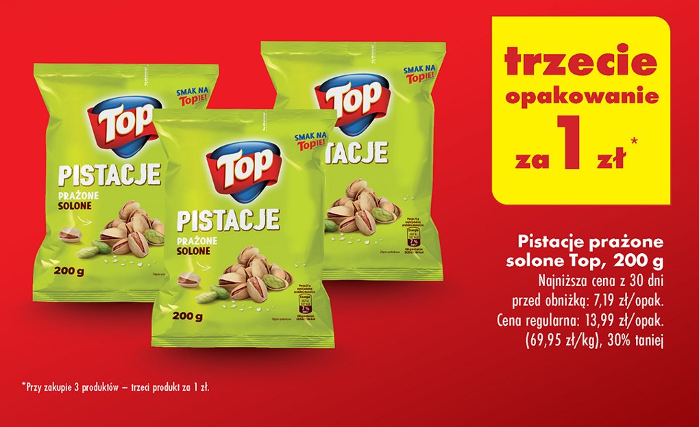 Pistacje Top Akardo (Biedronka) promocja