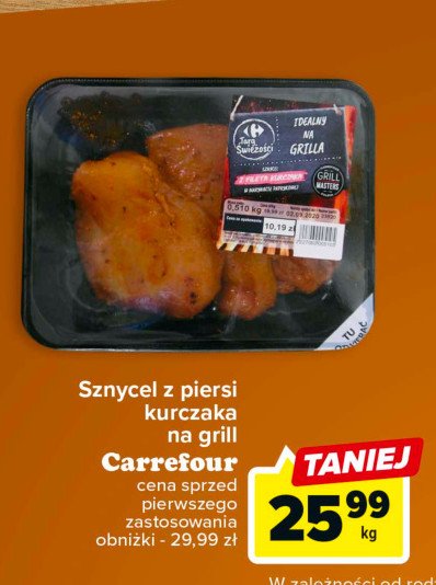 Sznycel z piersi kurczaka Carrefour targ świeżości promocja