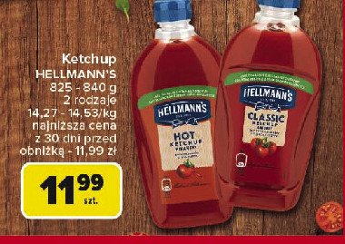 Ketchup łagodny Hellmann's promocja w Carrefour