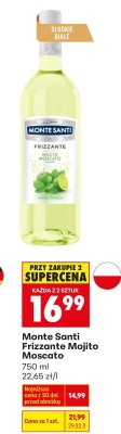 Wino Monte Santi Frizzante Mojito Moscato promocja w Biedronka
