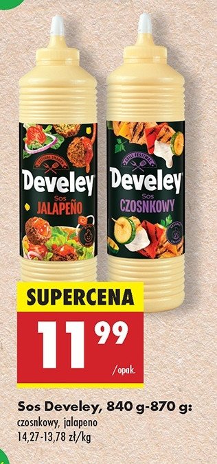 Sos jalapeno Develey promocja w Biedronka