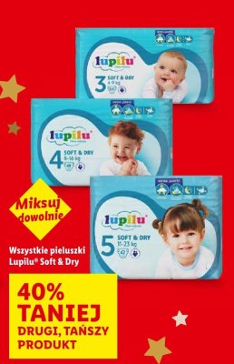 Pieluszki Soft & Dry wszystkie rozmiary promocja w Lidl
