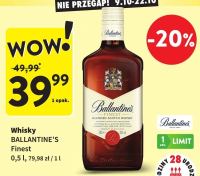 Whisky Ballantine's finest x ac/dc promocja w Intermarche