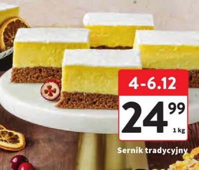 Sernik tradycyjny promocja w Intermarche