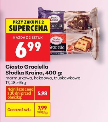 Ciasto Graciella Słodka Kraina 400 g, różne rodzaje promocja w Biedronka