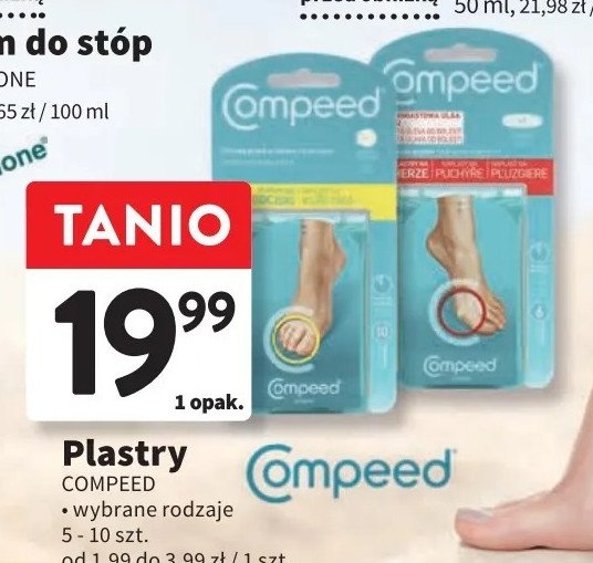 Plastry na odciski między palcami Compeed total care promocja