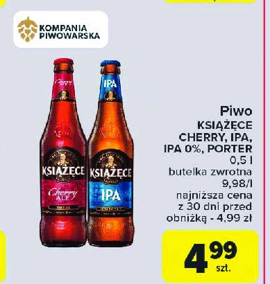 Piwo Książęce cherry ale promocja w Carrefour