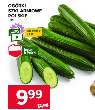 Ogórek szklarniowy polska promocja w Stokrotka