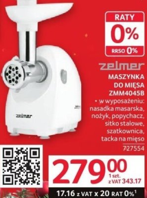 Maszynka do mięsa Zelmer ZMM0458 promocja w Selgros