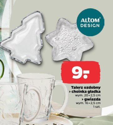 Talerz ozdobny gwiazda promocja w Netto