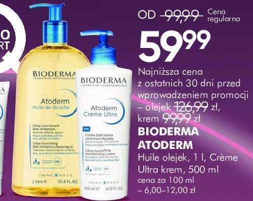 Krem do ciała ultra Bioderma atoderm promocja w Super-Pharm