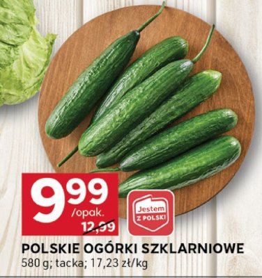 Ogórki polskie szklarniowe promocja w Stokrotka