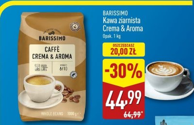 Kawa ziarnista BARISSIMO Caffè Crema & Aroma promocja w Aldi