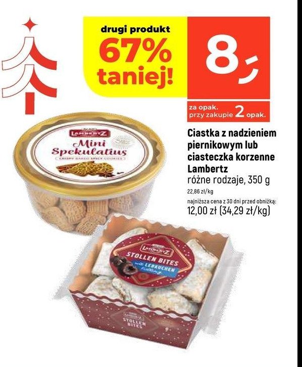 Ciastka korzenne Lambertz promocja w Dealz