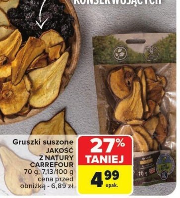 Gruszki suszone promocja w Carrefour