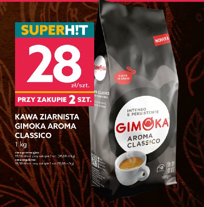Kawa Gimoka garoma classico promocje