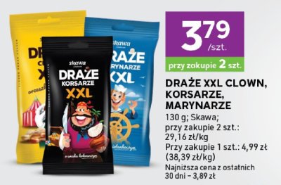 Draże XXL Clown, Korsarze, Marynarze  promocja w Stokrotka