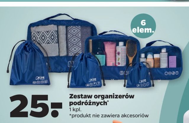 Zestaw organizerów podróżnych promocja w Netto