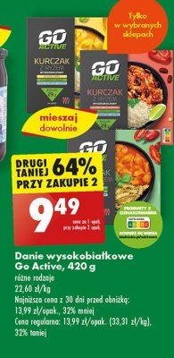 Kurczak z makaronem Go active promocja