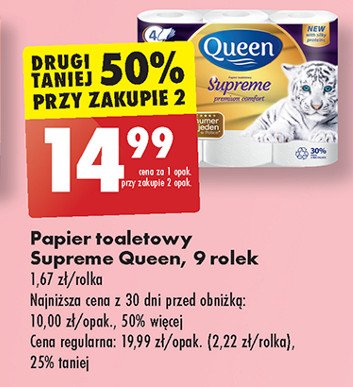 Papier toaletowy supreme Queen promocja