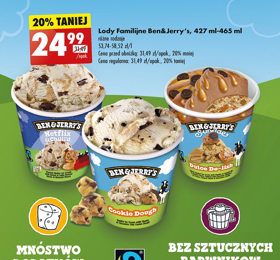 Lody dulce de-lish Ben & jerry's promocja