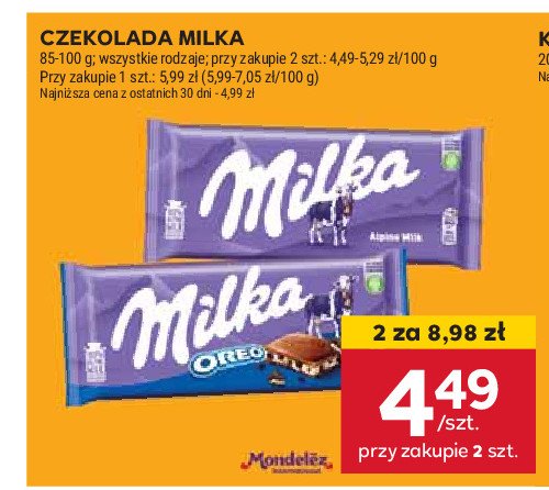 Czekolada Milka oreo promocja