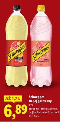 Napój gazowany pink grapefruit 1,7 l promocja w Lidl