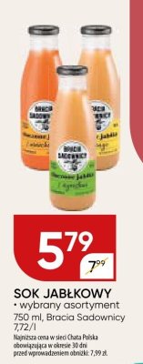 Sok jabłkowy Bracia Sadownicy promocja w Chata Polska