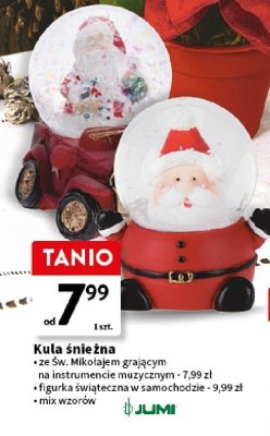 Kula śnieżna z Mikołajem  promocja w Intermarche