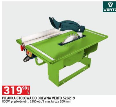 Pilarka stołowa do drewna VERTO 52G219 promocja w Merkury Market