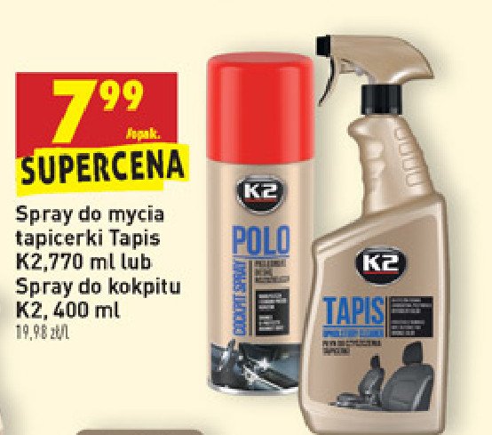 Spray do piel臋gnacji deski rozdzielczej K2 polo cocpit promocja