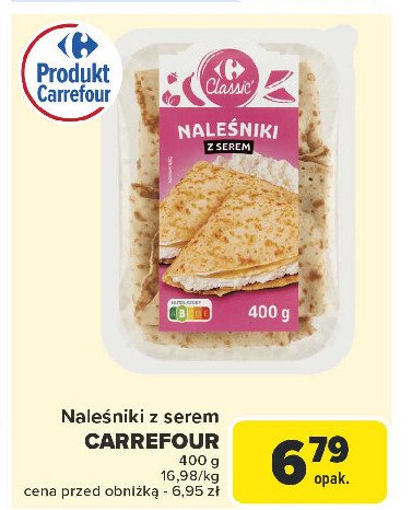 Naleśniki z serem Carrefour classic promocja w Carrefour