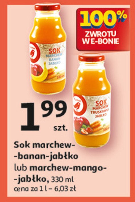 Sok marchew mango jabłko Auchan promocja