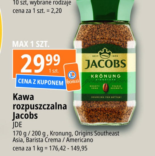 Kawa Jacobs barista edition americano promocja