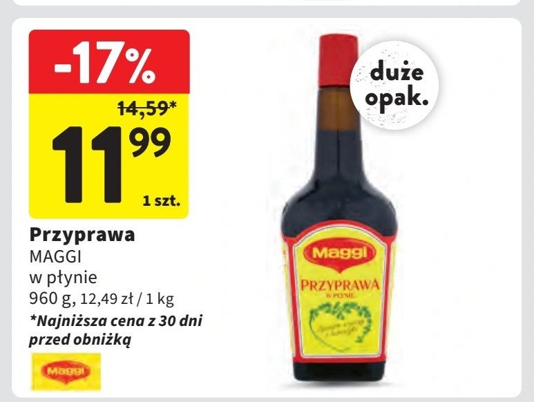 Przyprawa w płynie Winiary maggi promocja w Intermarche