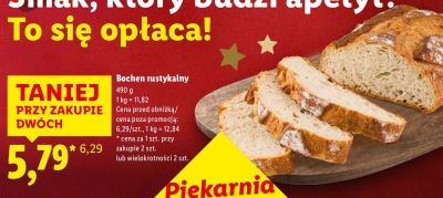 Chleb Bochen rustykalny promocja w Lidl