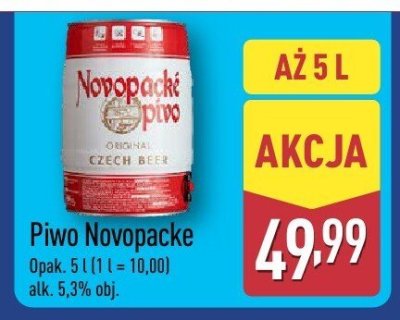 Piwo Novopacke promocja w Aldi