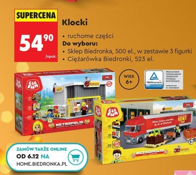 Klocki Ele Fun ruchome części - Sklep Biedronka 500 el. promocja w Biedronka