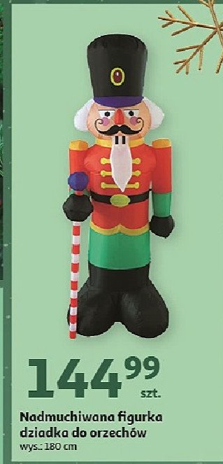Figurka nadmuchiwana dziadek do orzech贸w 180 cm promocja