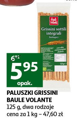 Paluszki grissini integrali Baule volante promocja