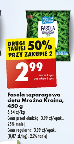 Fasolka szparagowa zielona Mroźna kraina promocja