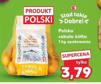 Polska cebula żółta 1 kg promocja w Kaufland