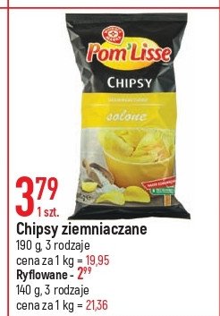 Chipsy o smaku zielonej cebulki Wiodąca marka pom lisse promocja w Aldi