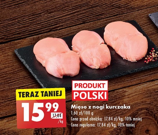 Mięso z nogi kurczaka promocja