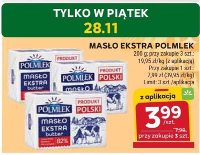 Masło Ekstra Polmlek promocja w Stokrotka