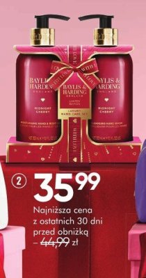 Mydło BAYLIS & HARDING MIDNIGHT CHERRY mydło w płynie 300 ml + krem do rąk i ciała 300 ml promocja w Super-Pharm