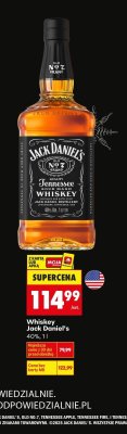 Whiskey Jack Daniel's Tennessee Sour Mash promocja w Biedronka