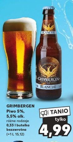 Piwo Grimbergen blonde promocja