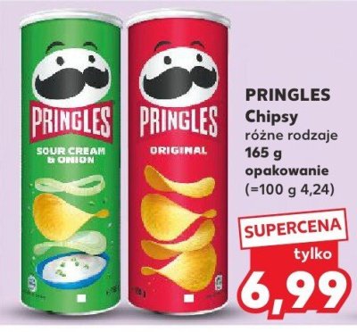 Chipsy Pringles różne rodzaje promocja w Kaufland